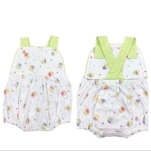 LA LUNA BOY  GIRL SNOWBALL
SLEEVELESS BUBBLE ROMPER JUMPSUIT